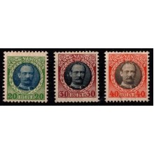 1907-08 - Dansk Vestindien - AFA 39 & 41-42 - Frimærker - Frederik VIII - Ustemplet.